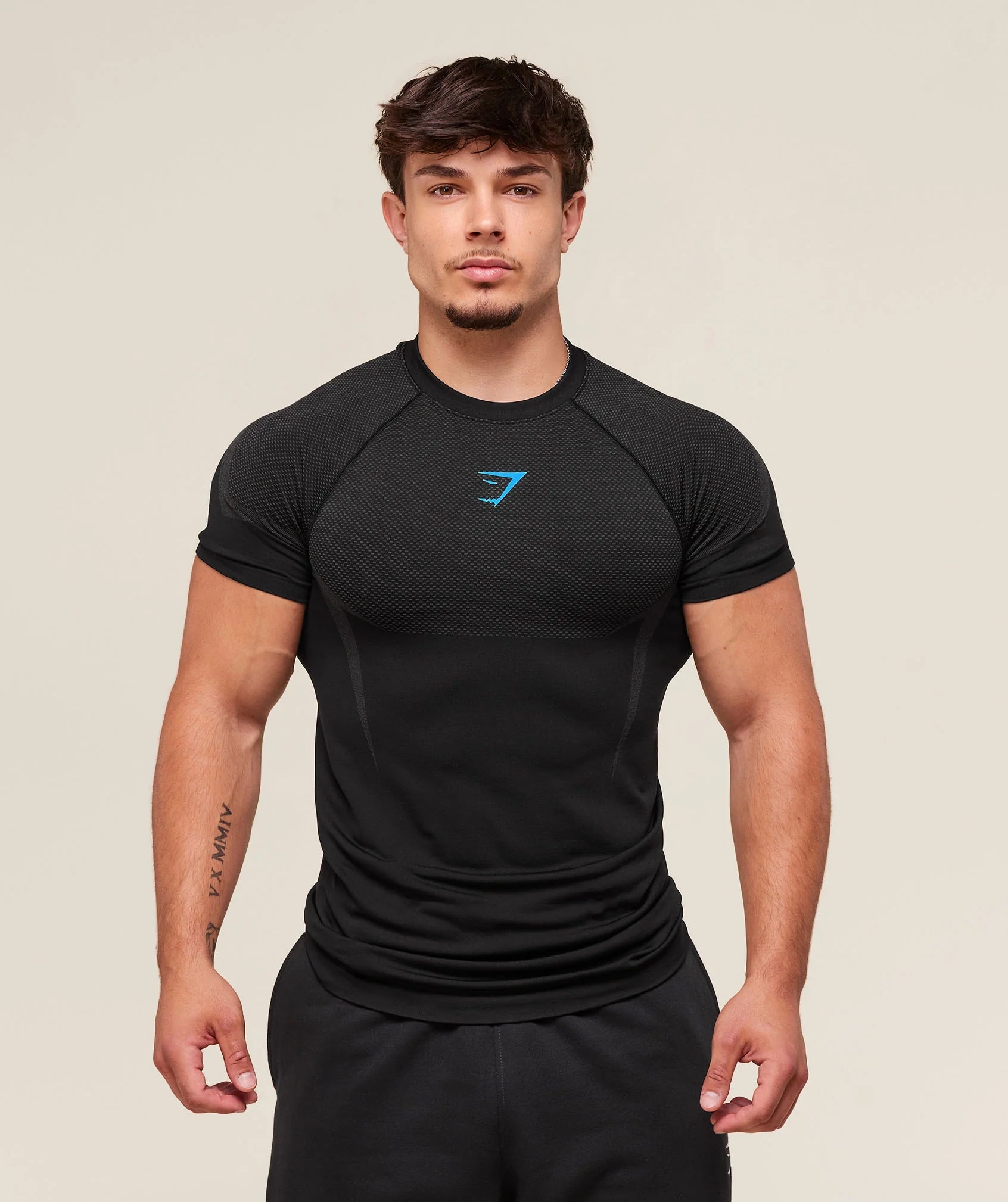 Gymshark Onyx 5.0 Seamless T-shirt Black/Onyx Grey