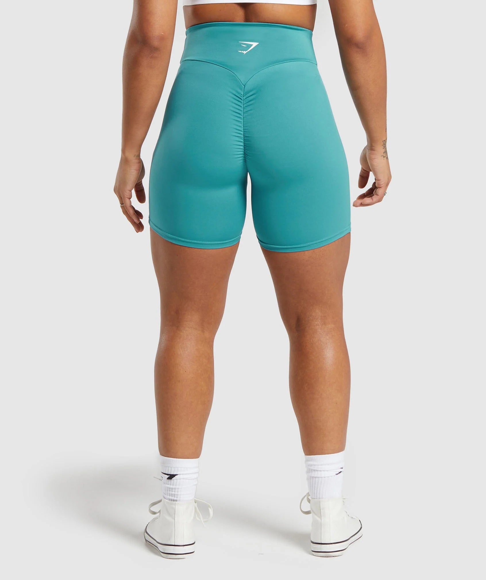 Gymshark Teal Power Tight shorts