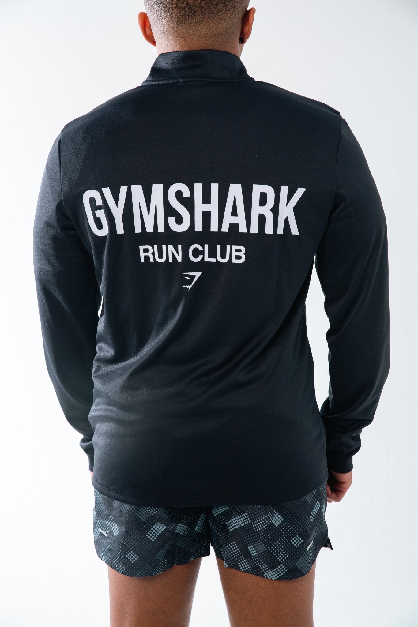 Gymshark Black Running Dept Quarter Zip - GYM THREADS