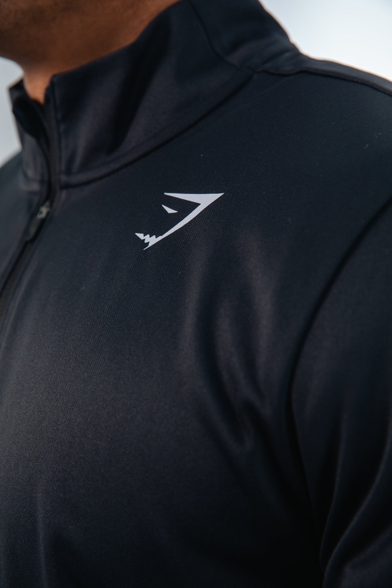 Gymshark Black Running Dept Quarter Zip - GYM THREADS