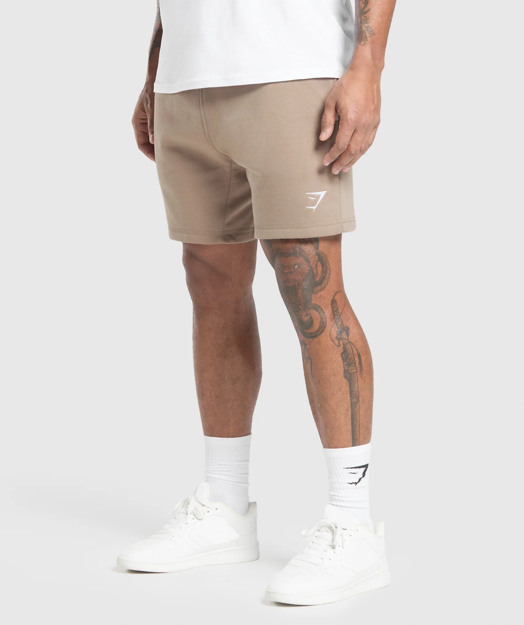 Gymshark Brown Crest 7" Shorts - GYM THREADS