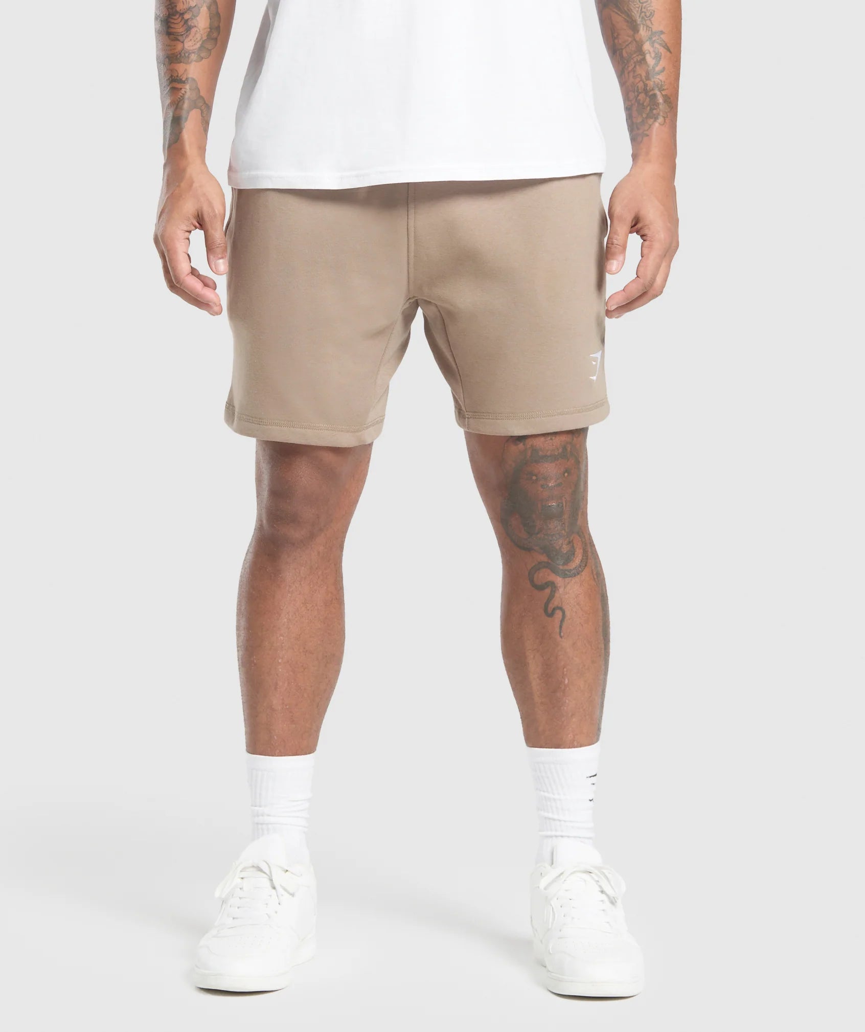 Gymshark Brown Crest 7" Shorts - GYM THREADS