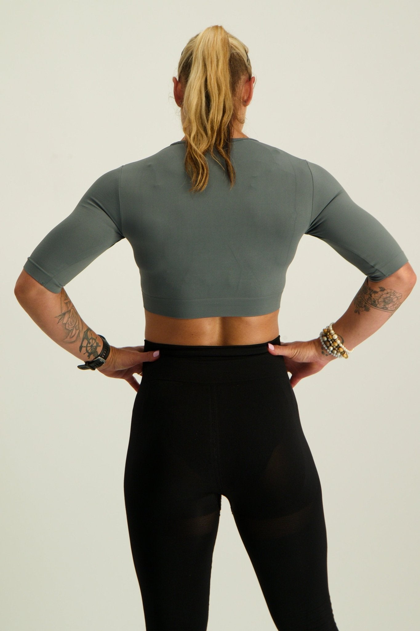 Gymshark Everyday Seamless Crop Top - Cargo Teal - GYM THREADS