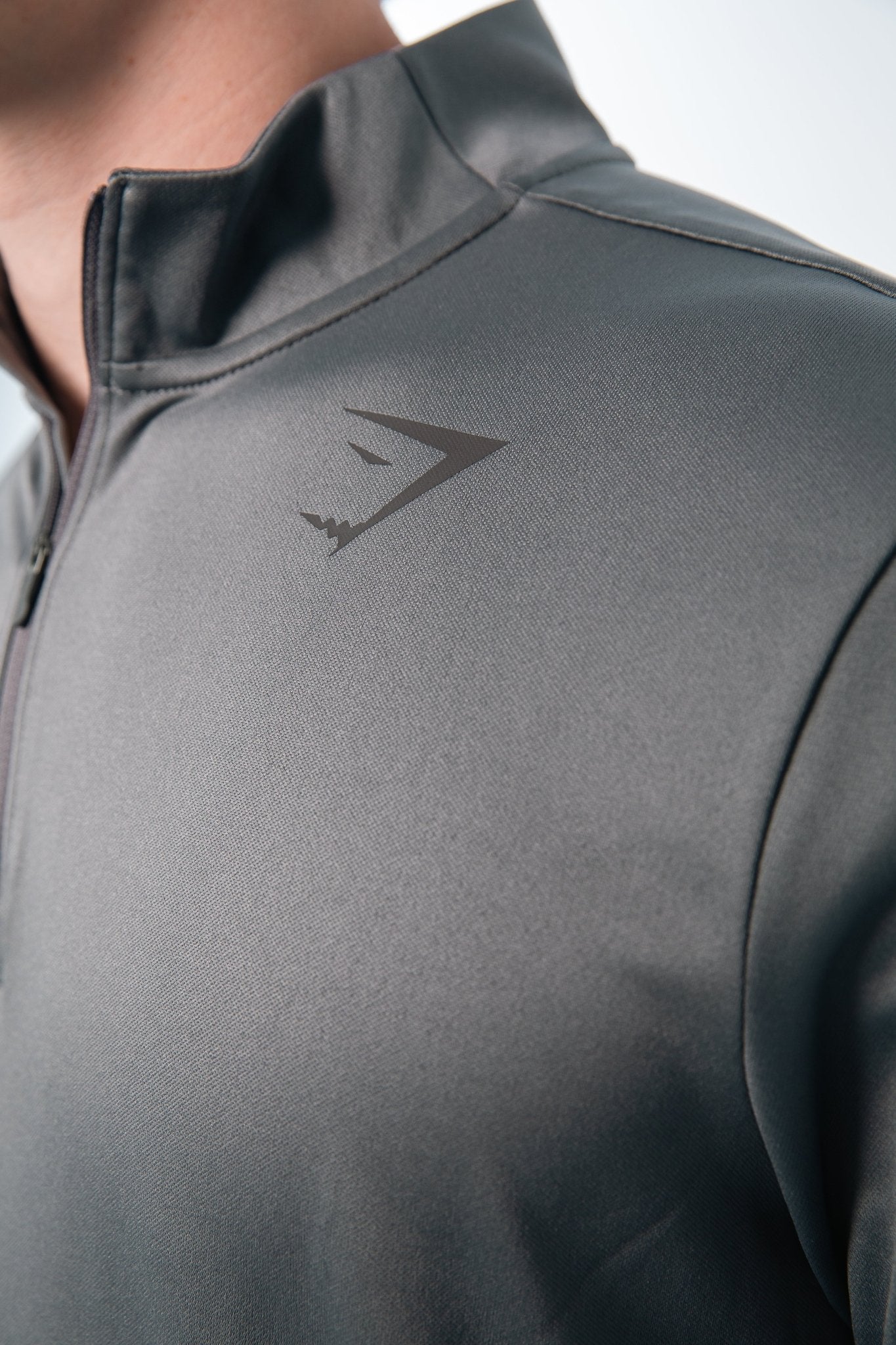 Gymshark Grey Running Dept Quarter Zip - GYM THREADS