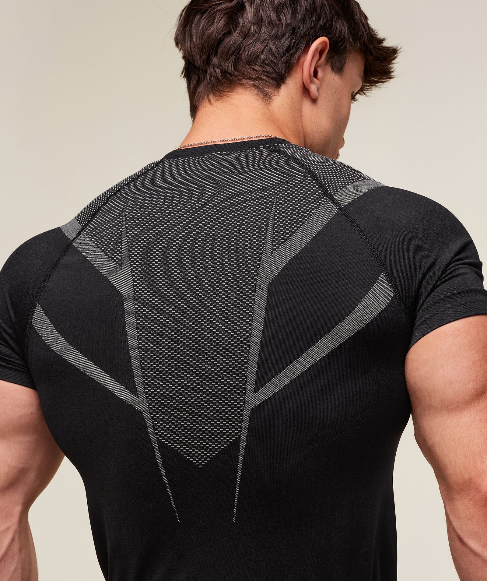 Gymshark Onyx 5.0 Seamless T-shirt Black/Light Grey