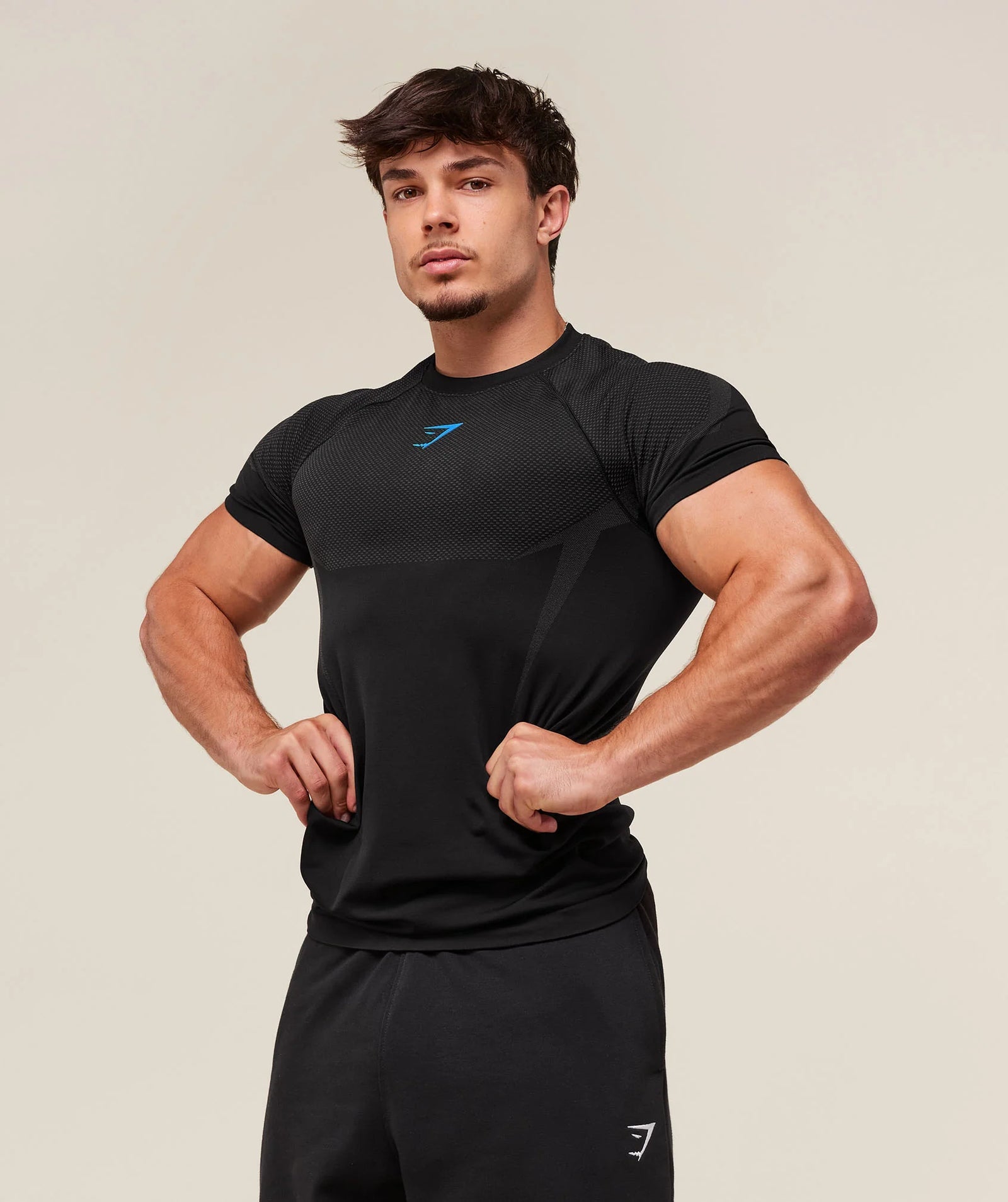 Gymshark Onyx 5.0 Seamless T-shirt Black/Onyx Grey