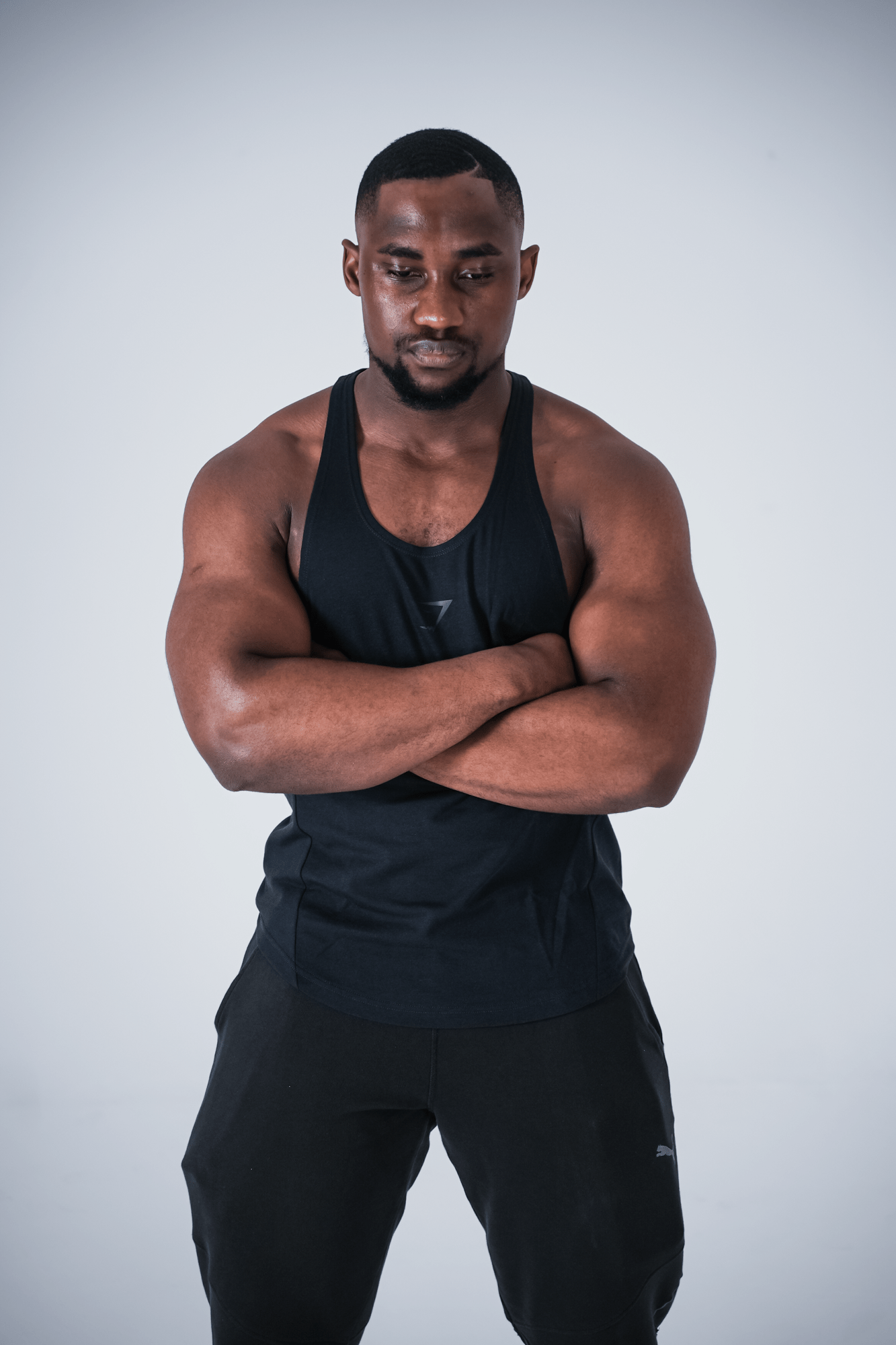 Gymshark Bold Black Stringer - GYM THREADS