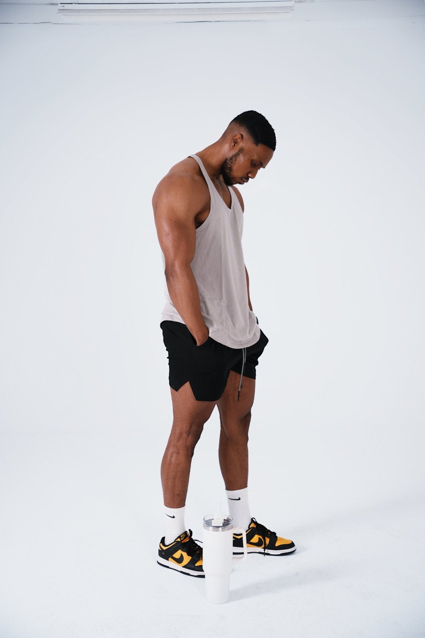 Gymshark Bold Grey Stringer - GYM THREADS