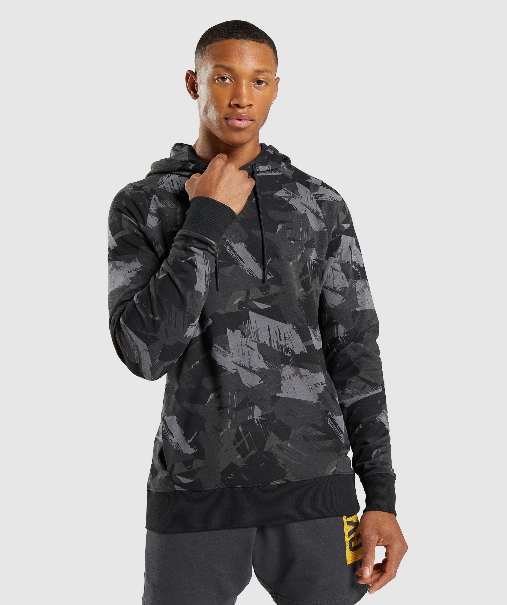 Gymshark Bold Unisex Army Black Hoodie - GYM THREADS