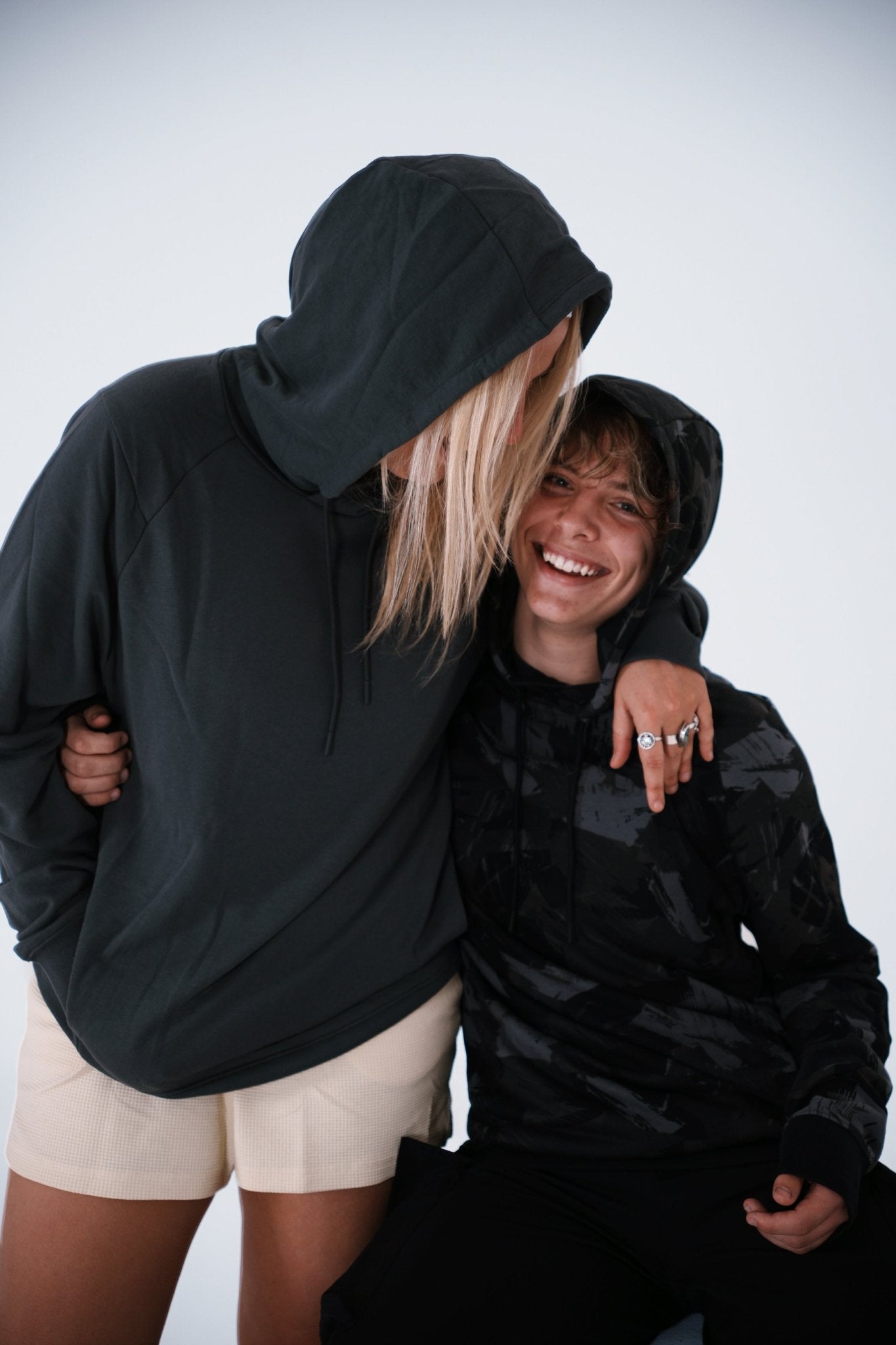 Gymshark Bold Unisex Army Black Hoodie - GYM THREADS