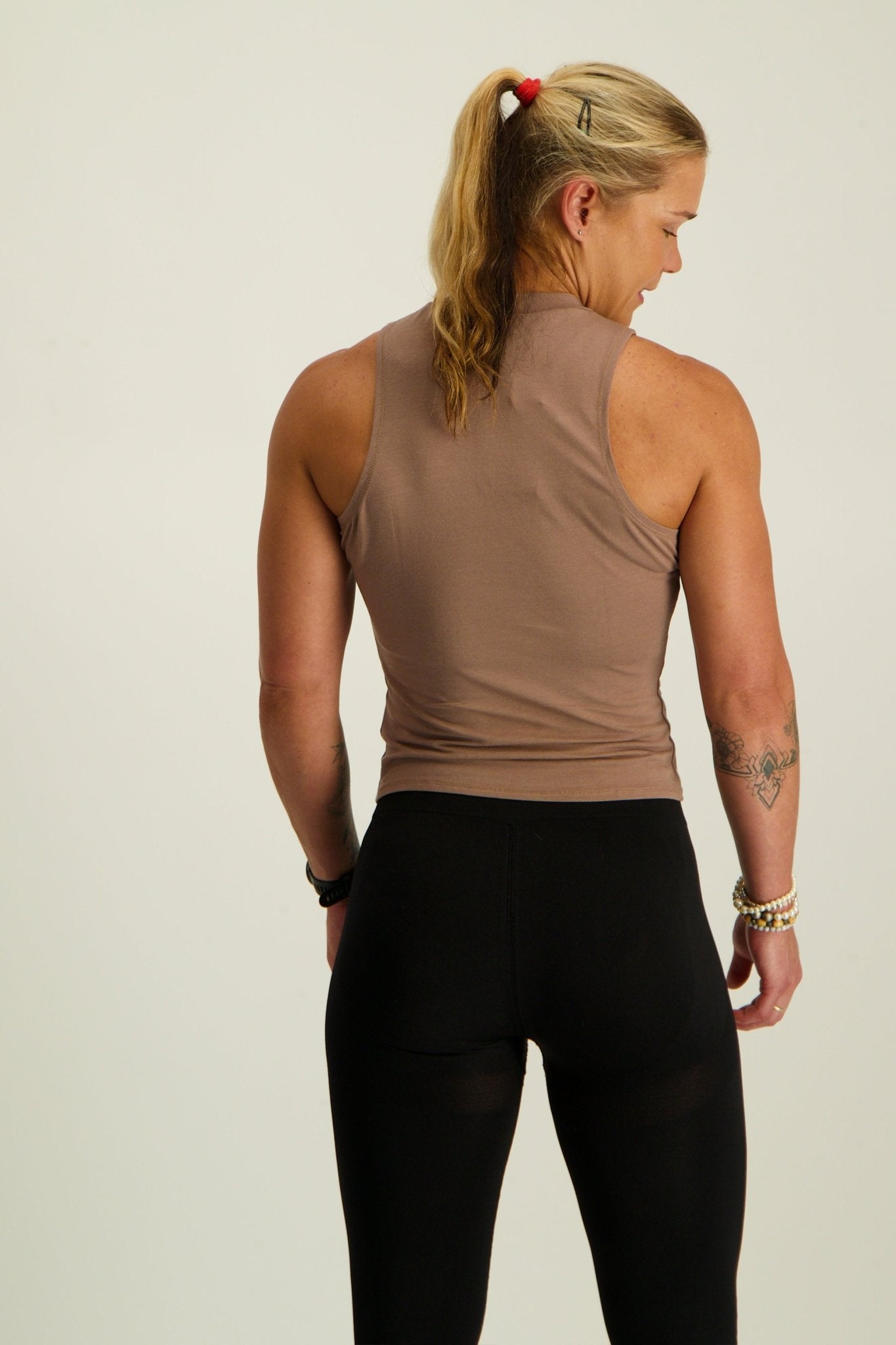 Gymshark Cotton Tank - Mocha Mauve - GYM THREADS