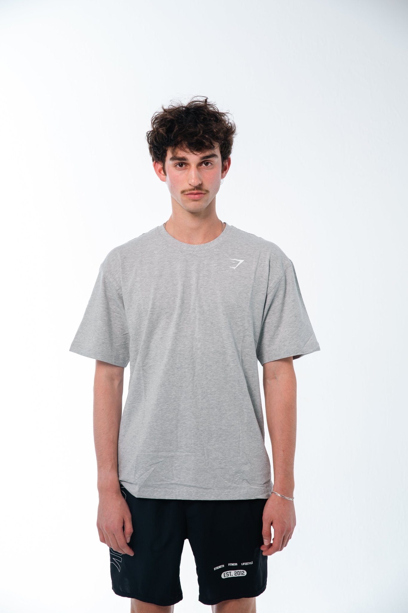 Gymshark Grey Power T-Shirt - GYM THREADS