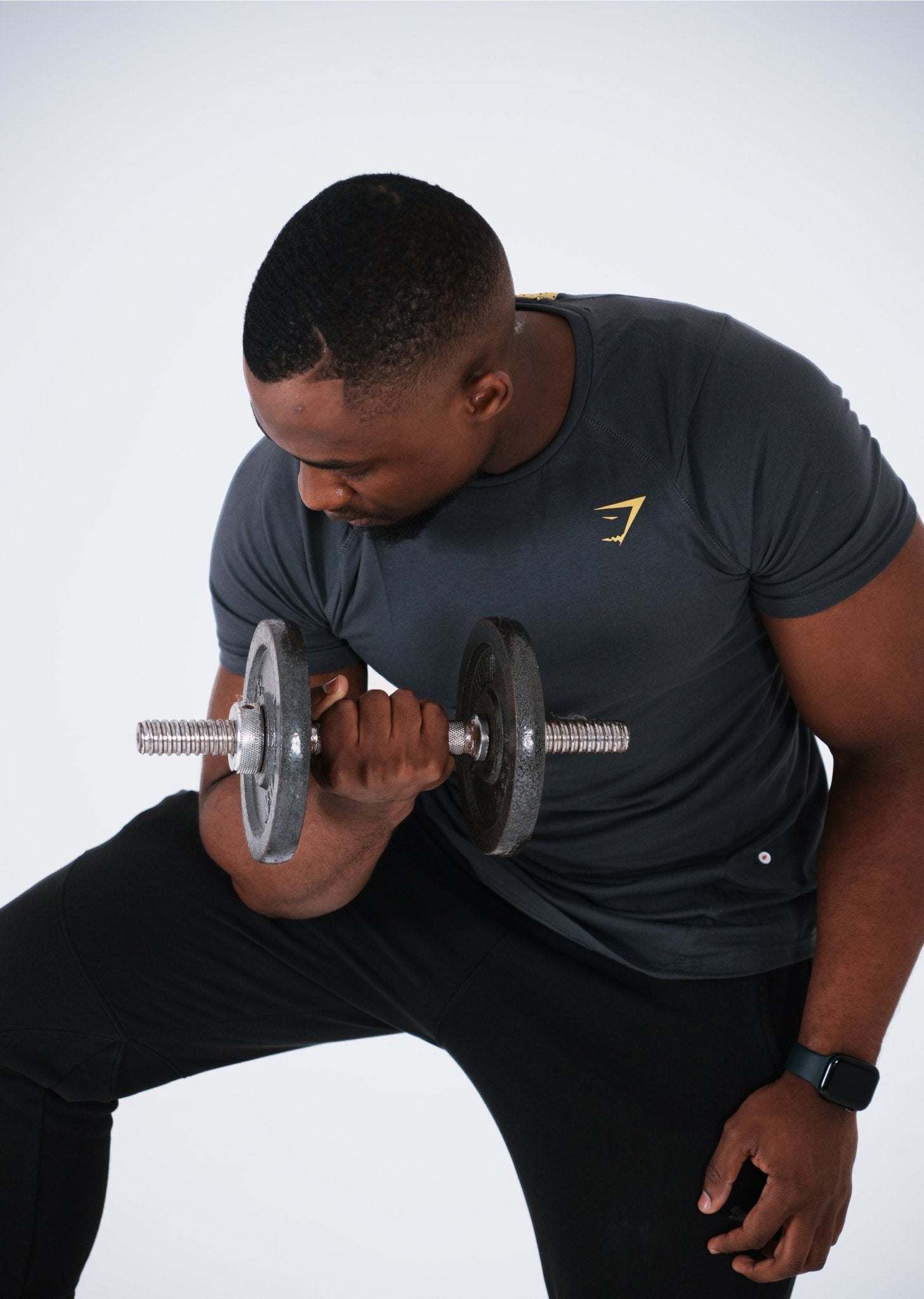 Gymshark Unisex Bold Onyx Grey Tee - GYM THREADS